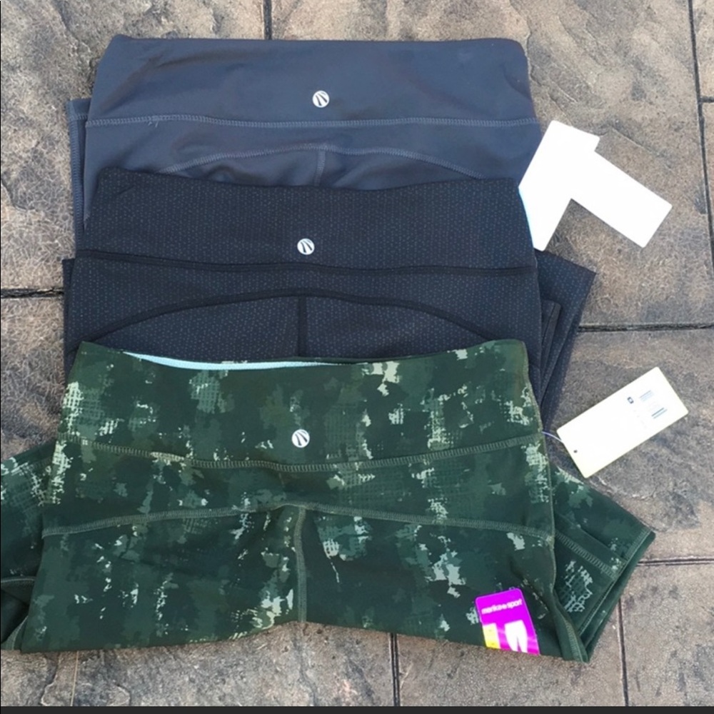 NWT 3 Pair Lot Marika Sport Capri Yoga